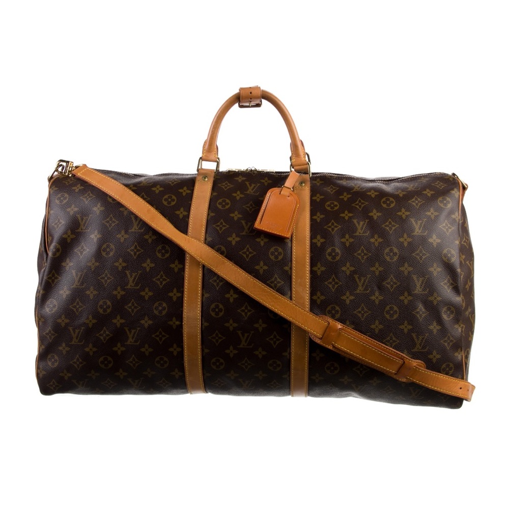 Louis Vuitton Keepall Bandouliere 60 Monogram LV Travel Bag Weekender Handle